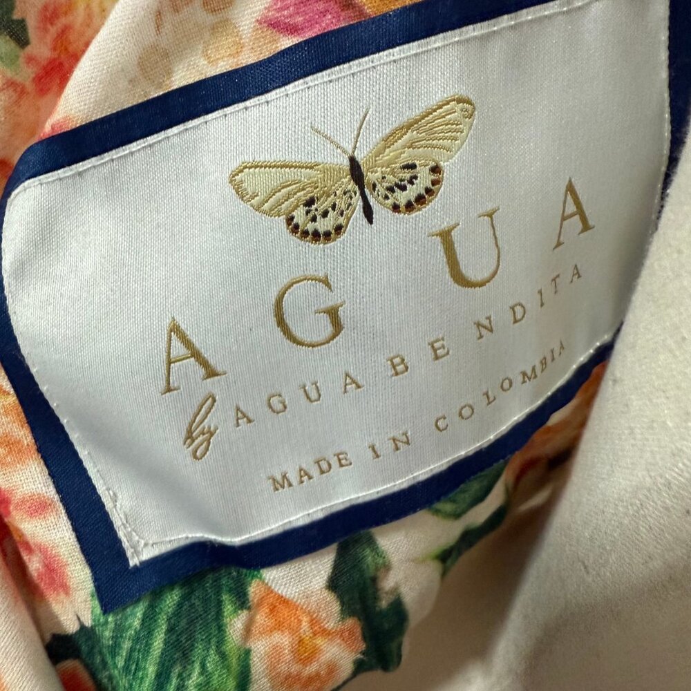 Agua By Agua Bendita lima jardiniera' floral-print linen maxi dress - Picture 10 of 11